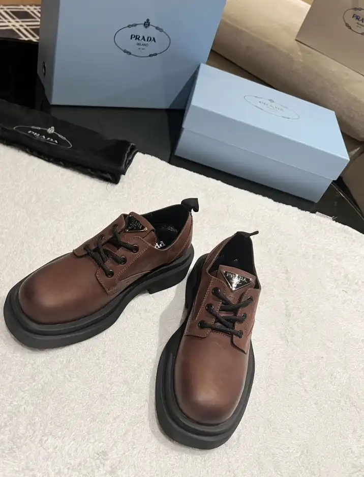 hype Prada Leather Shoes