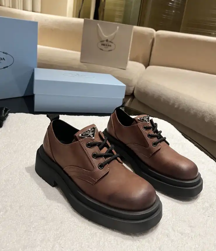 hype Prada Leather Shoes