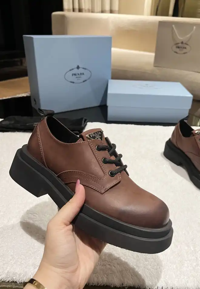 hype Prada Leather Shoes