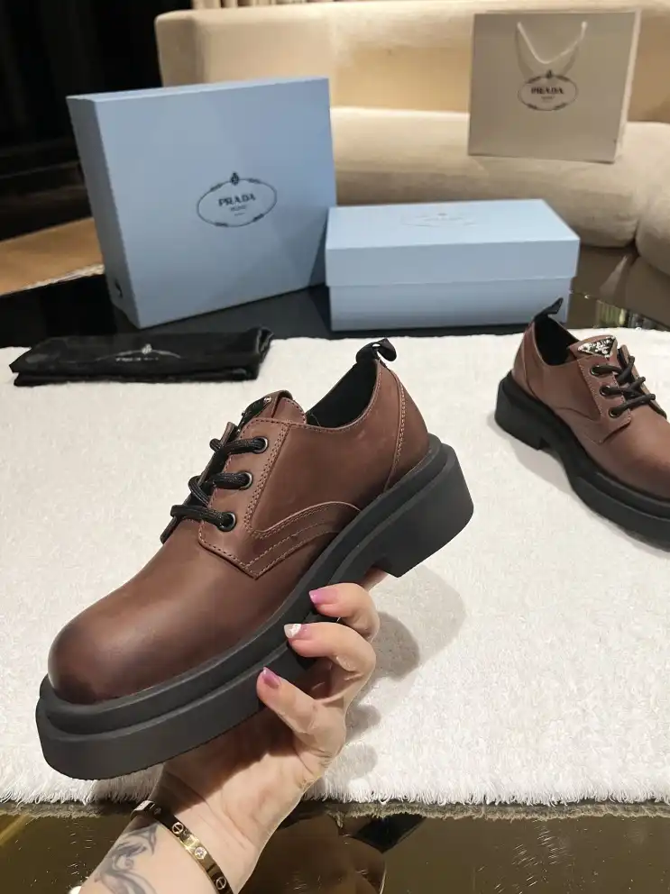 hype Prada Leather Shoes