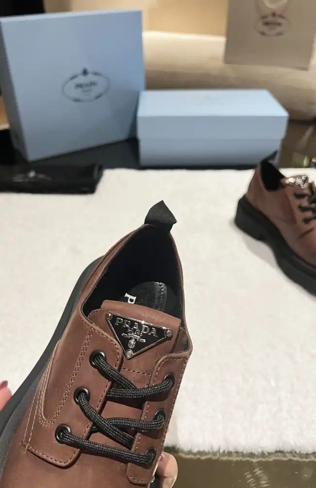 hype Prada Leather Shoes