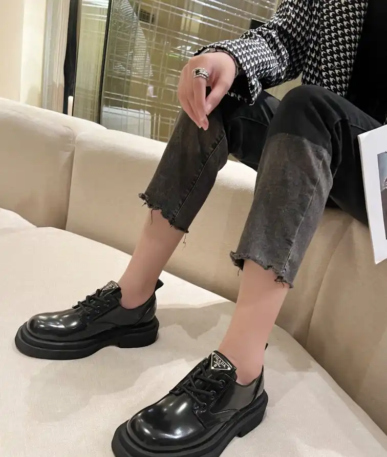 hype Prada Leather Shoes