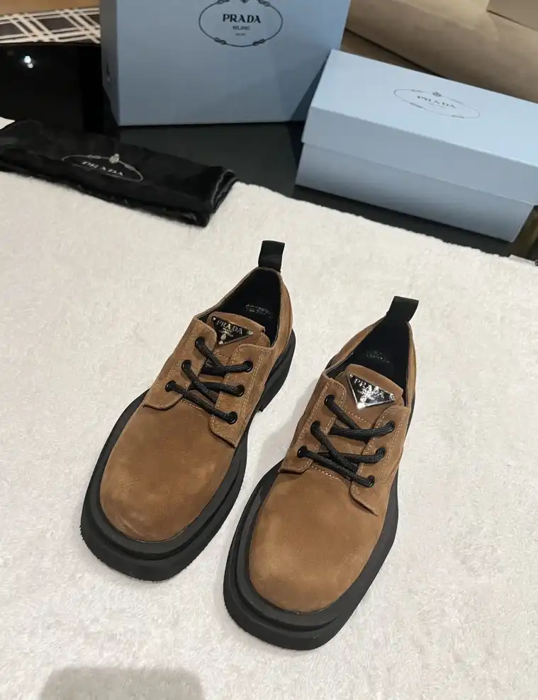 hype Prada Leather Shoes