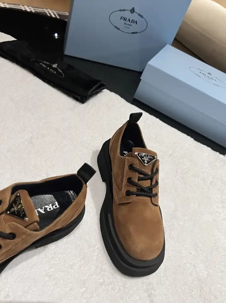 hype Prada Leather Shoes