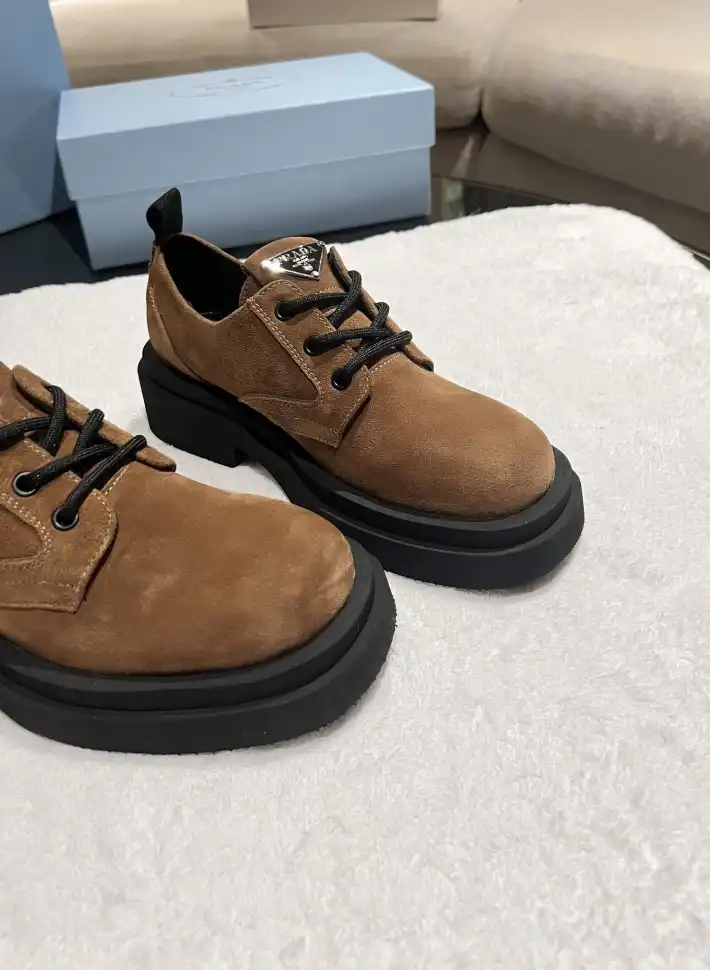 hype Prada Leather Shoes