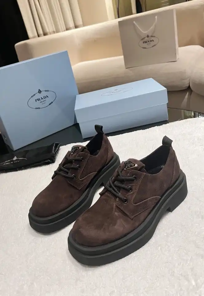 hype Prada Leather Shoes