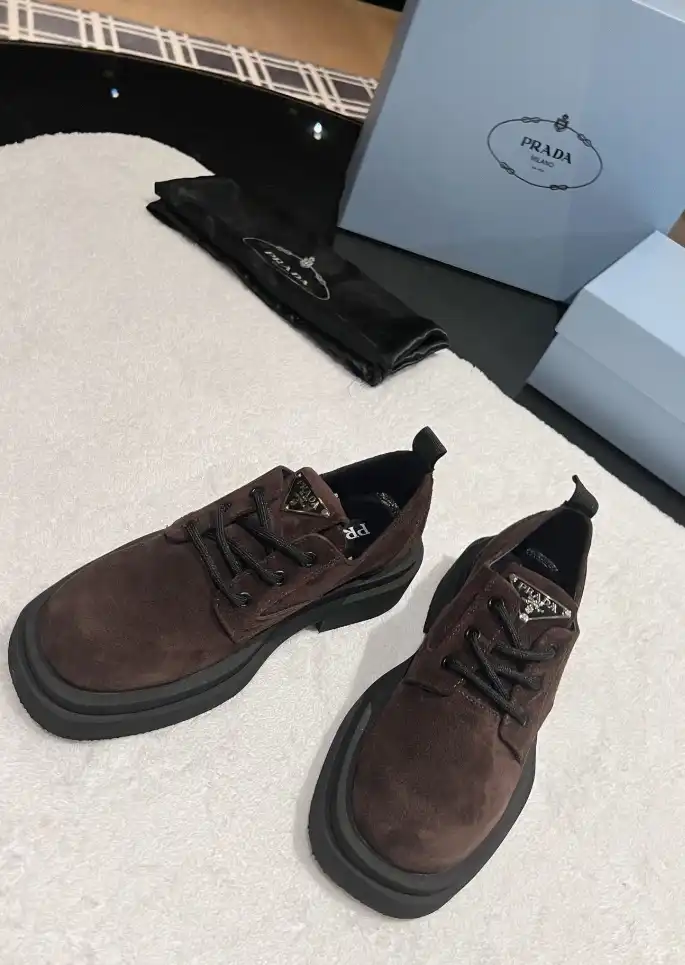 hype Prada Leather Shoes