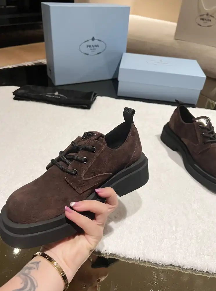 hype Prada Leather Shoes