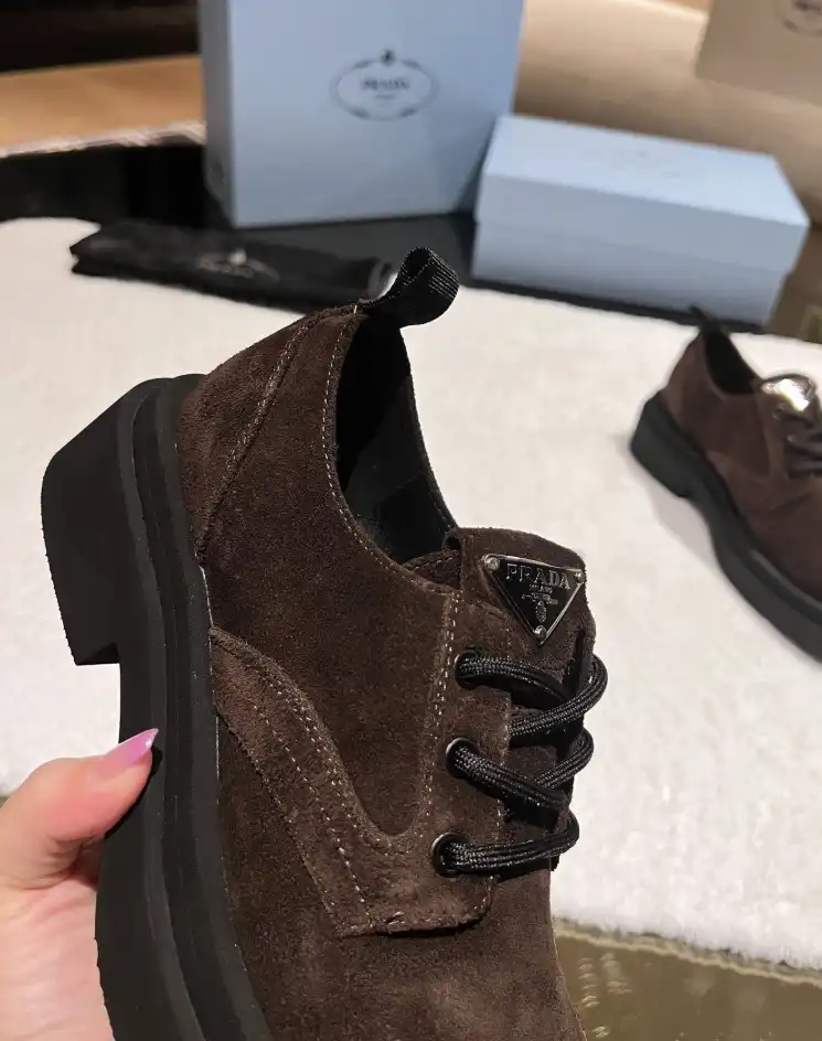 hype Prada Leather Shoes