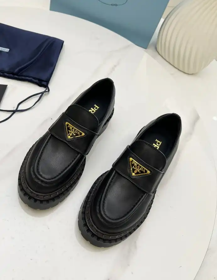 hype Prada Leather Shoes