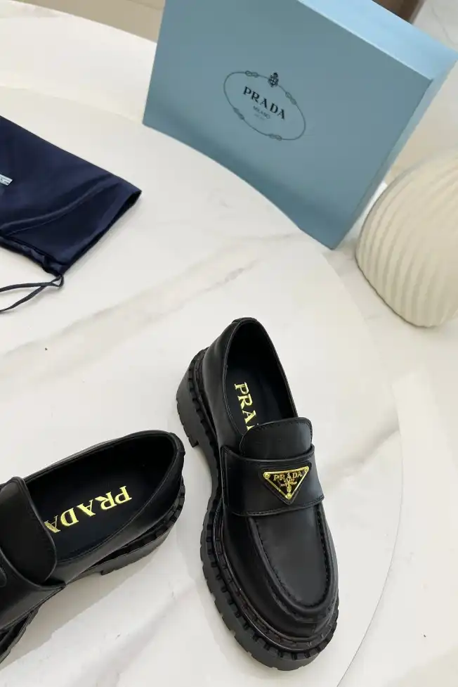 hype Prada Leather Shoes