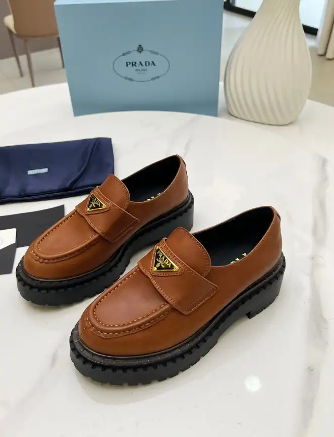 hype Prada Leather Shoes