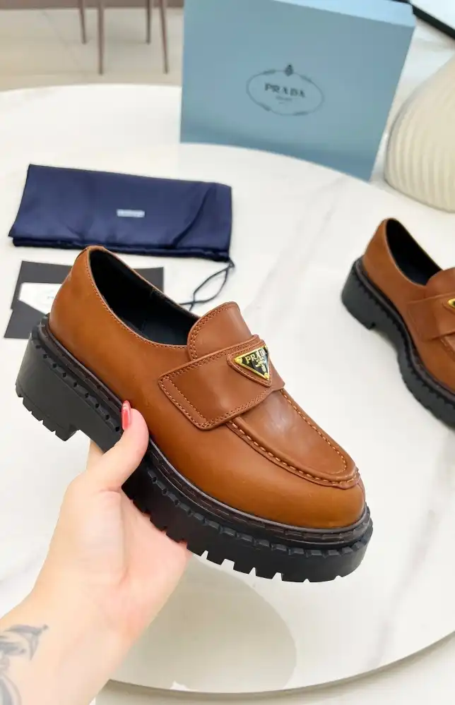 hype Prada Leather Shoes