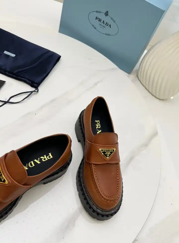 hype Prada Leather Shoes