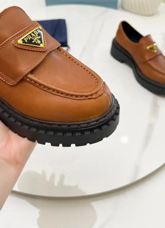 hype Prada Leather Shoes