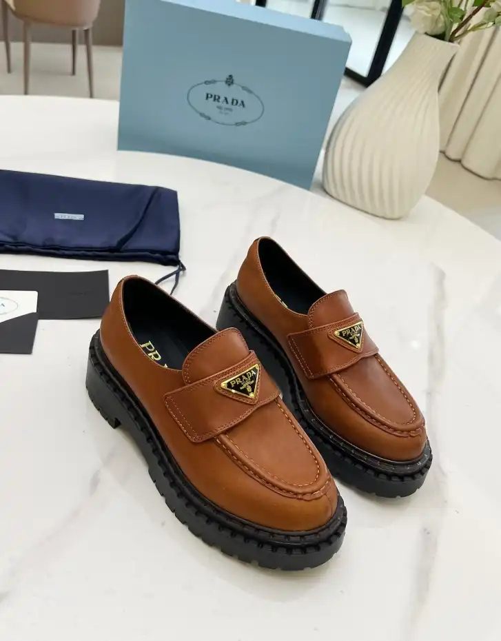 hype Prada Leather Shoes