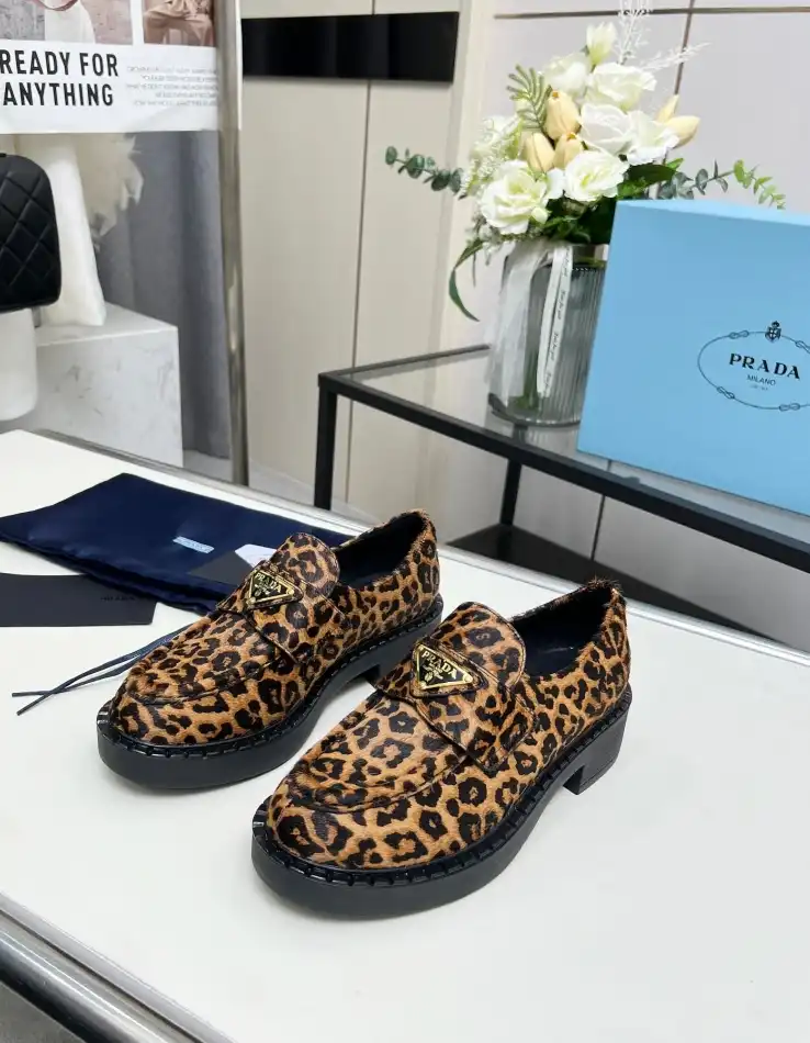 hype Prada Leather Shoes