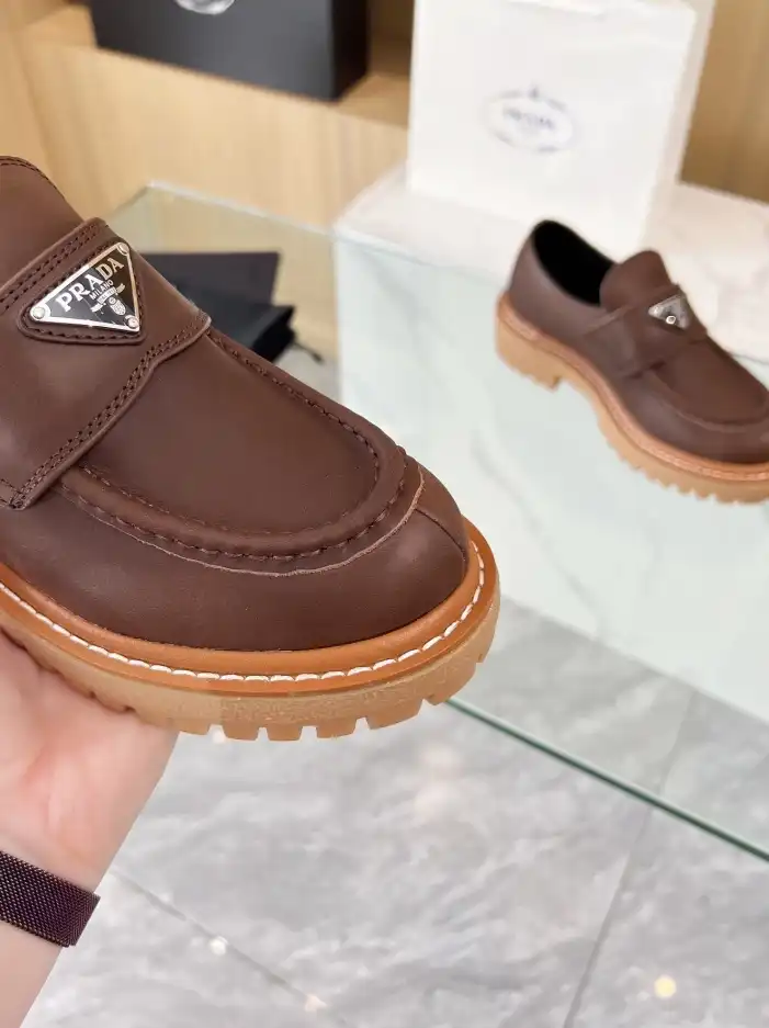 hype Prada Leather Shoes