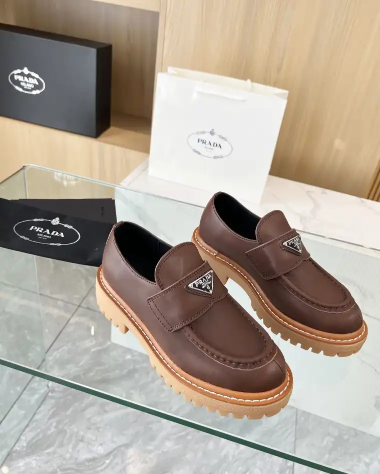 hype Prada Leather Shoes