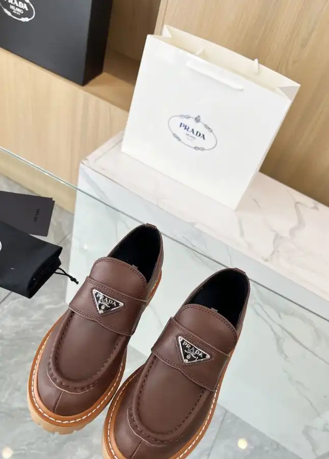 hype Prada Leather Shoes