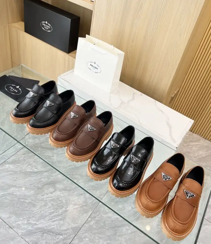 hype Prada Leather Shoes