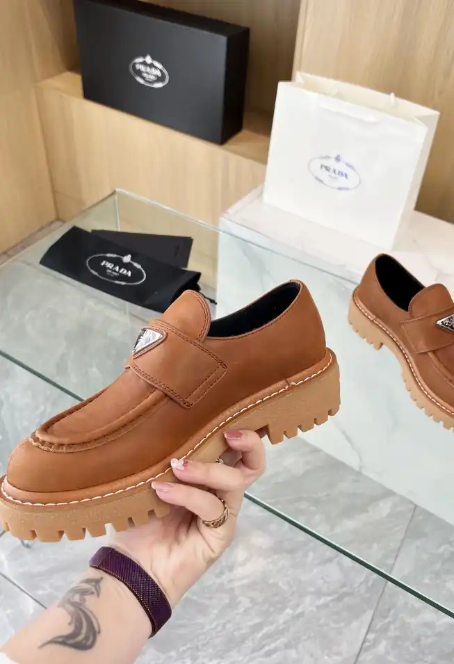 hype Prada Leather Shoes