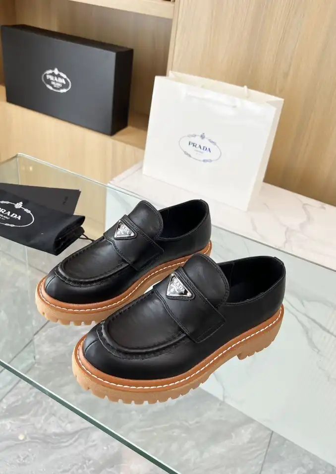 hype Prada Leather Shoes