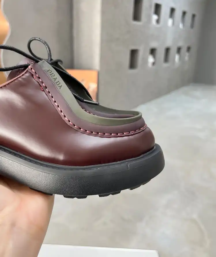 hype Prada Leather Shoes