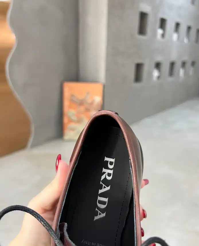 hype Prada Leather Shoes