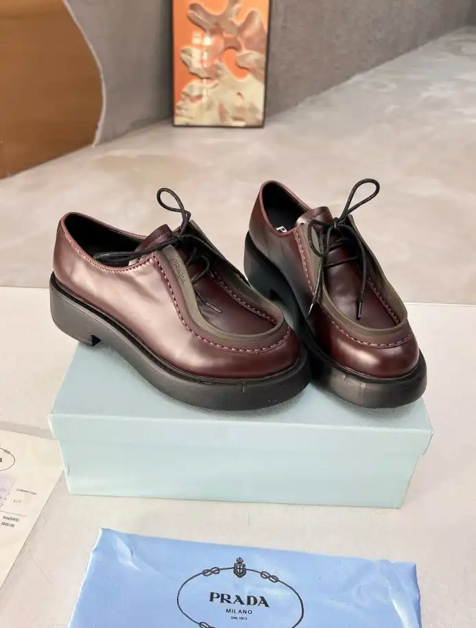 hype Prada Leather Shoes