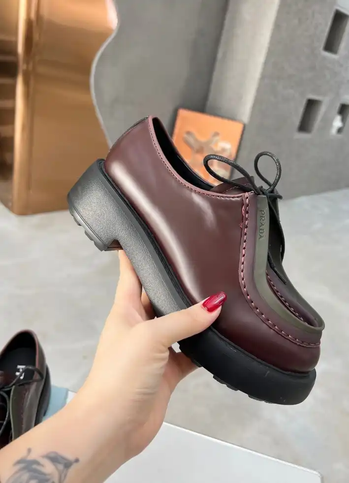 hype Prada Leather Shoes