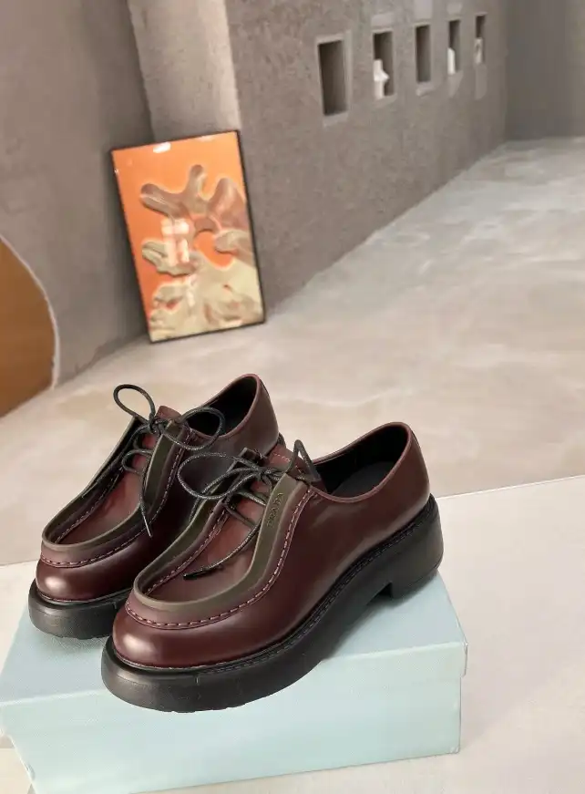 hype Prada Leather Shoes