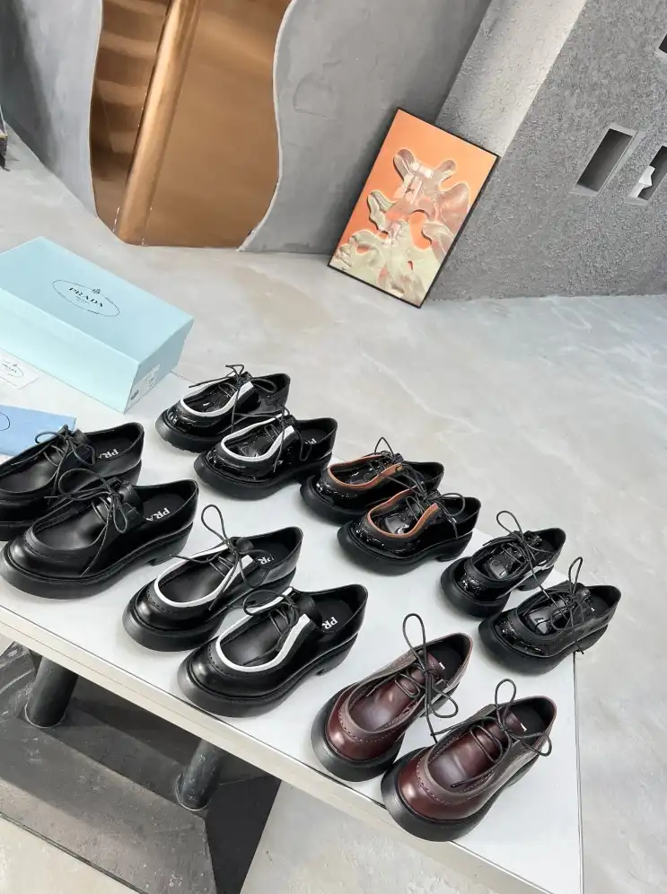 hype Prada Leather Shoes