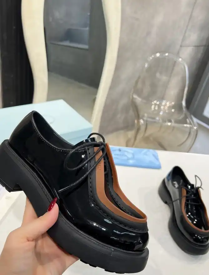 hype Prada Leather Shoes