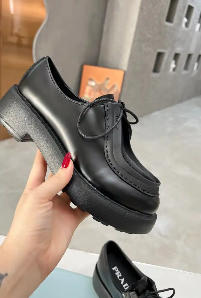 hype Prada Leather Shoes