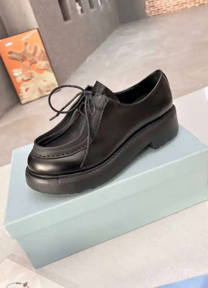 hype Prada Leather Shoes