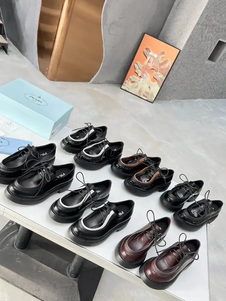 hype Prada Leather Shoes