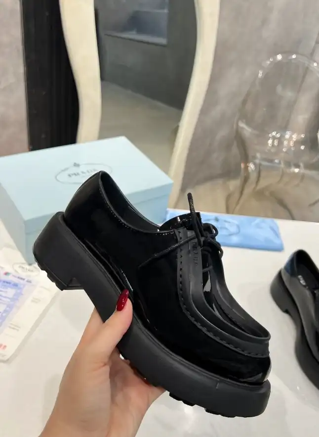 hype Prada Leather Shoes