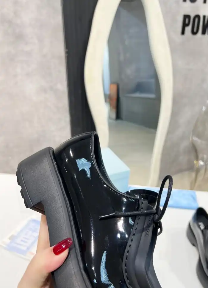 hype Prada Leather Shoes