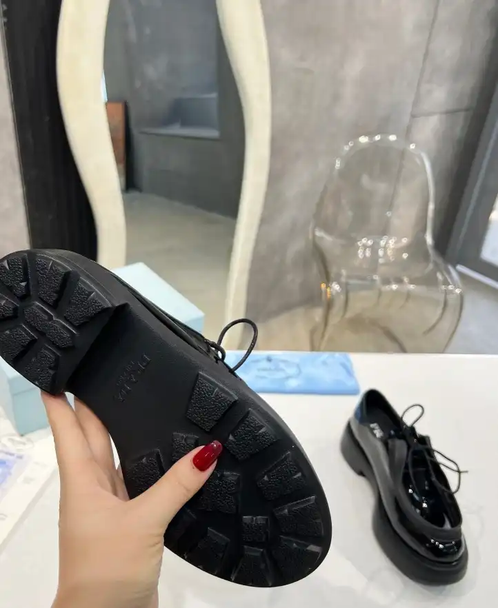 hype Prada Leather Shoes