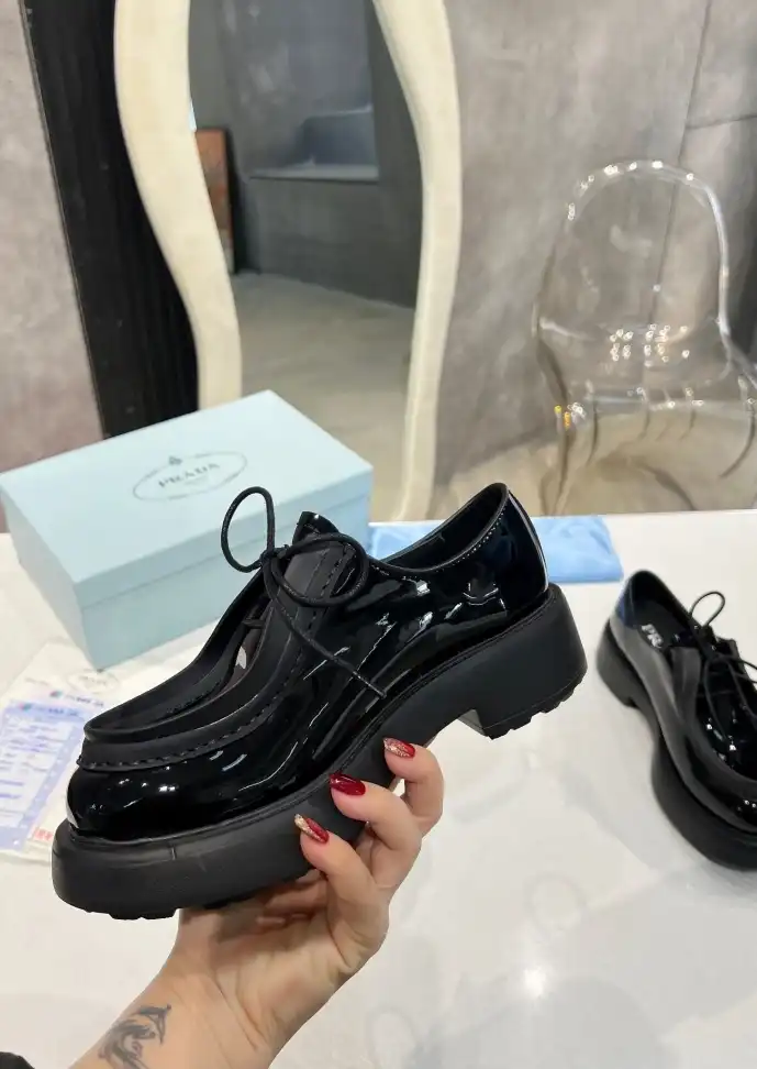 hype Prada Leather Shoes