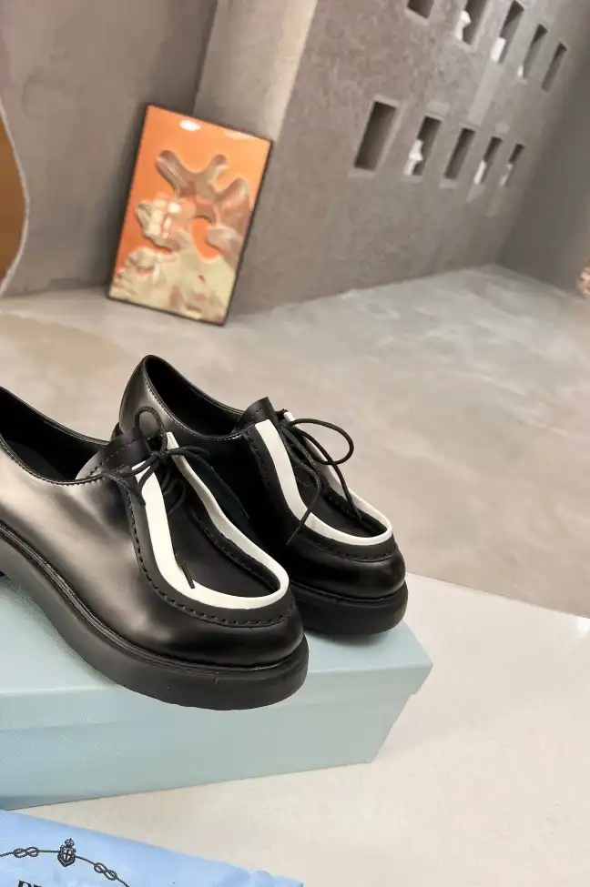 hype Prada Leather Shoes