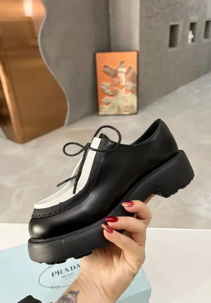 hype Prada Leather Shoes