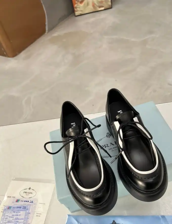 hype Prada Leather Shoes