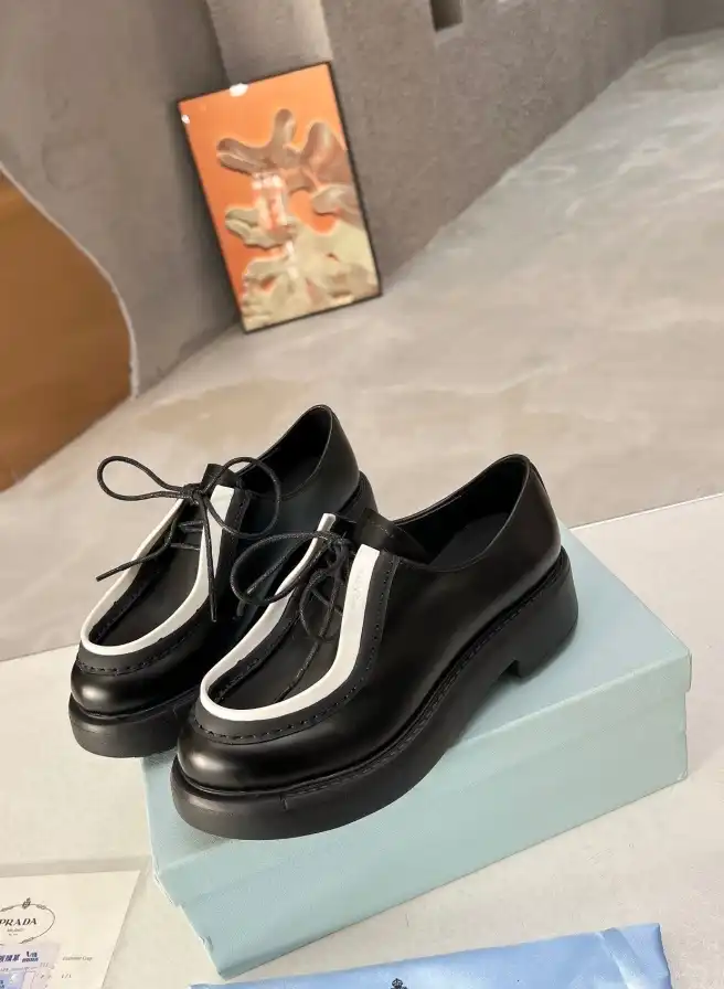 hype Prada Leather Shoes