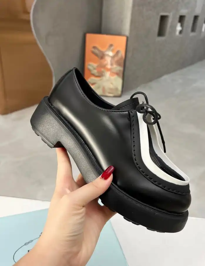 hype Prada Leather Shoes