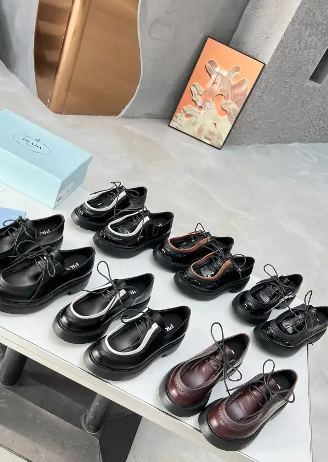 hype Prada Leather Shoes