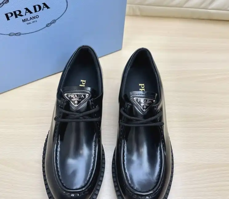 hype Prada Leather Shoes