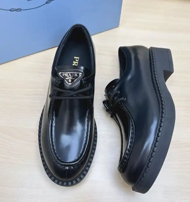 hype Prada Leather Shoes