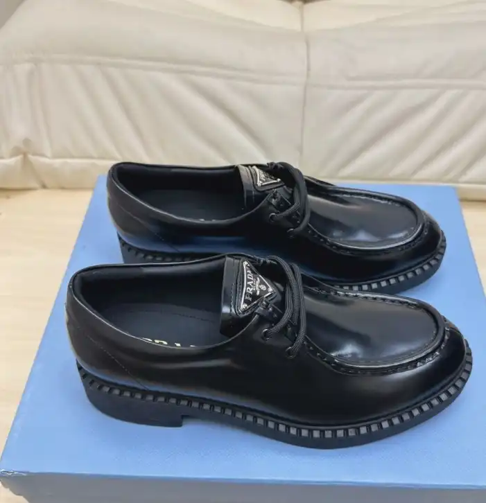 hype Prada Leather Shoes